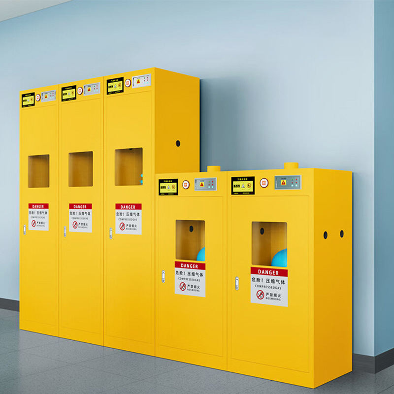 Metal laboratory safety cabinet for dangerous gas,chemical lab gas cylinder safety storage cabinet,flammable storage safetycabin