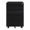 Office movable drawer cabinet 3 draw white file Cabinet Steel Filing Pedestal Cabinet