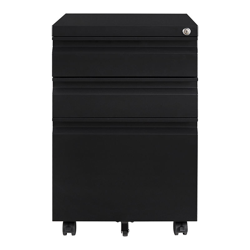 Office movable drawer cabinet 3 draw white file Cabinet Steel Filing Pedestal Cabinet