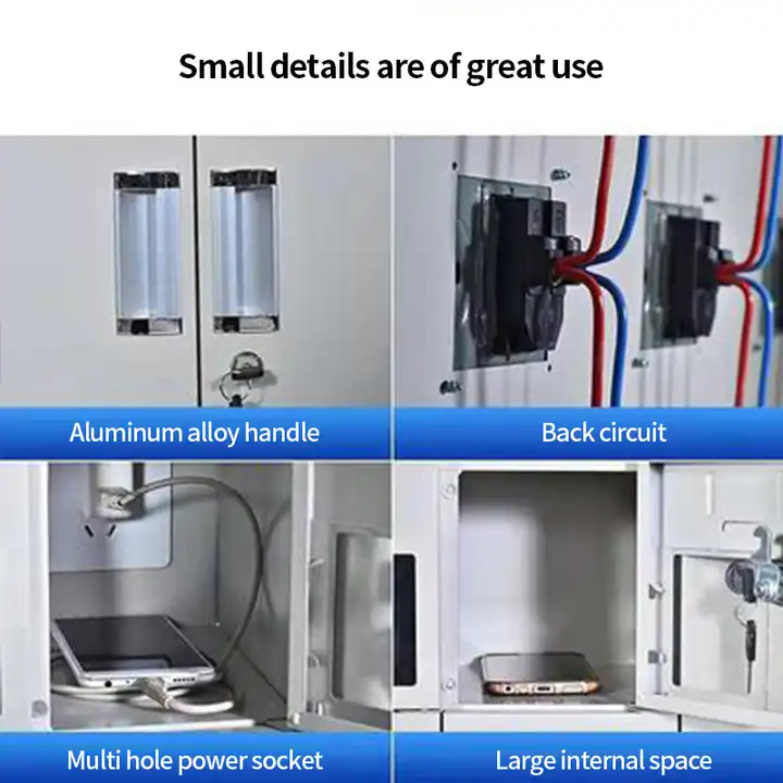 Cell mobile phone charging locker vending machine locker station
