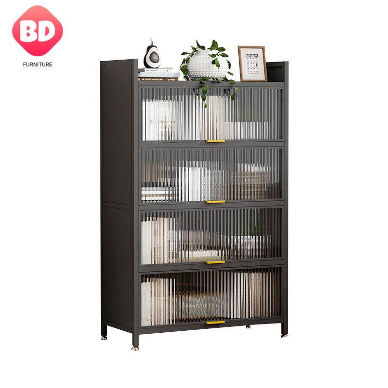 Drawer Storage Cabinet dust proof storage cupboards high visibility open storage kitchen shelf cabinet