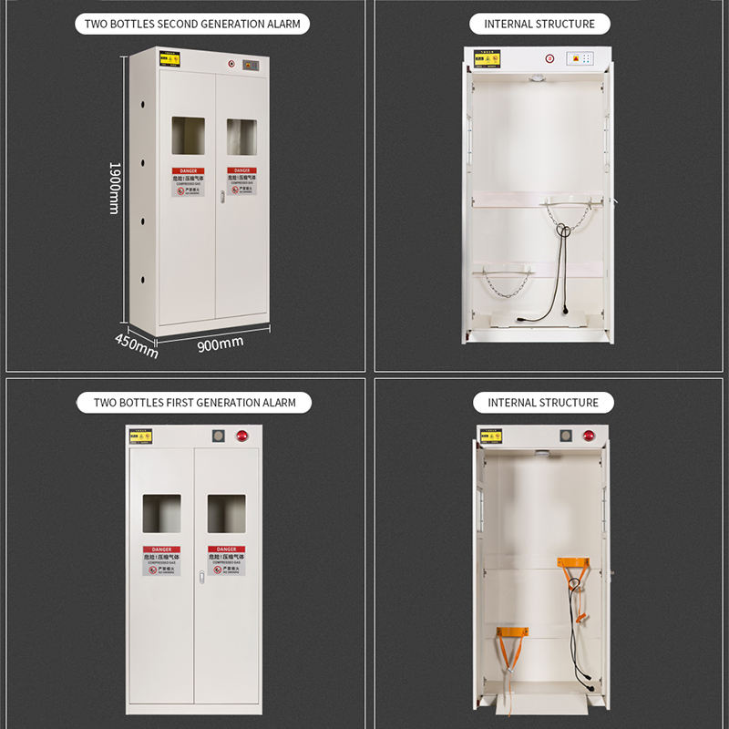 Factory Direct Compressed Steel Storage Safety Laboratory Furniture Gas Cylinder Cabinet