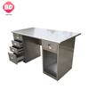 Commercial stainless steel operational work table with 5 drawers, antibacterial stainless steel work table for lab and workshop