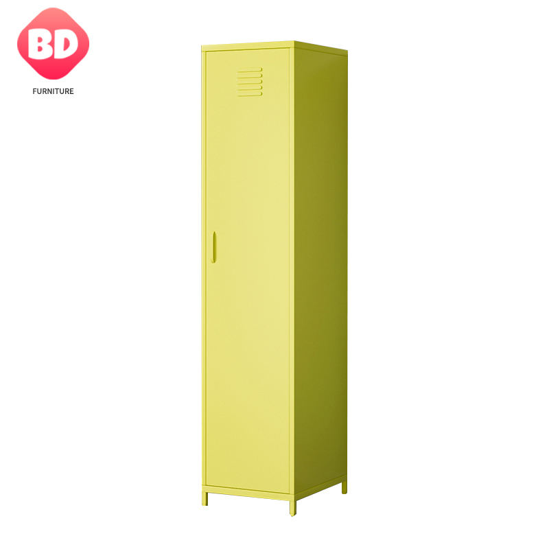 Simple and beautiful high-value single-door tall wardrobe