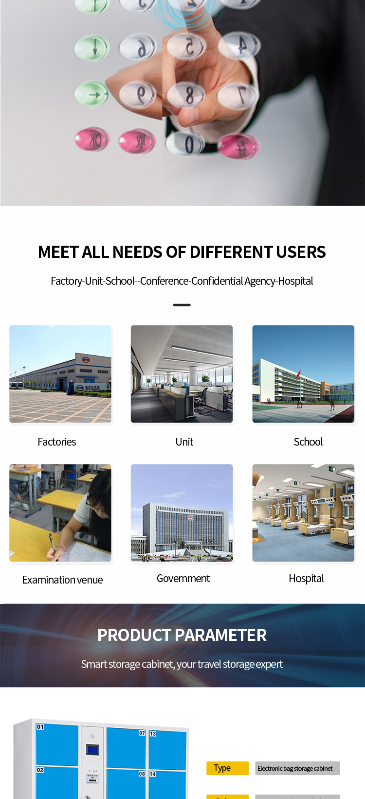 Smart cabinet meeting diverse user needs