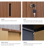 Office furniture Clothes storage cabinet 2 Door Clothes Cabinet Locker Bedroom metal Wardrobe