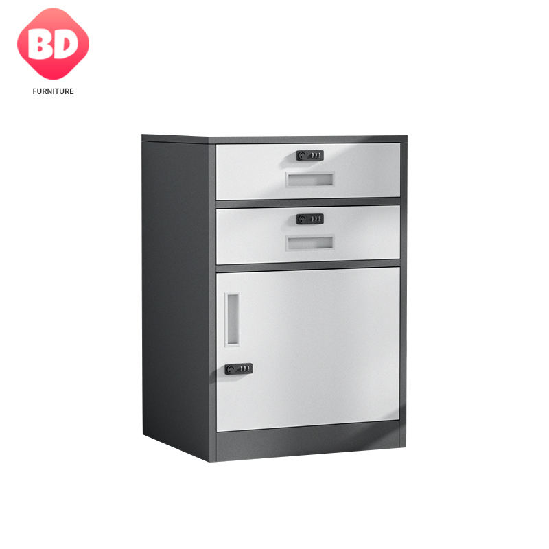 Hot style high-looking drawer-type file cabinet with two drawers and one door password lock file cabinet