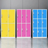Factory Direct Colorful 6 Door Steel Cabinet Locker Metal Wardrobes School Clothes Cabinets gym lockers