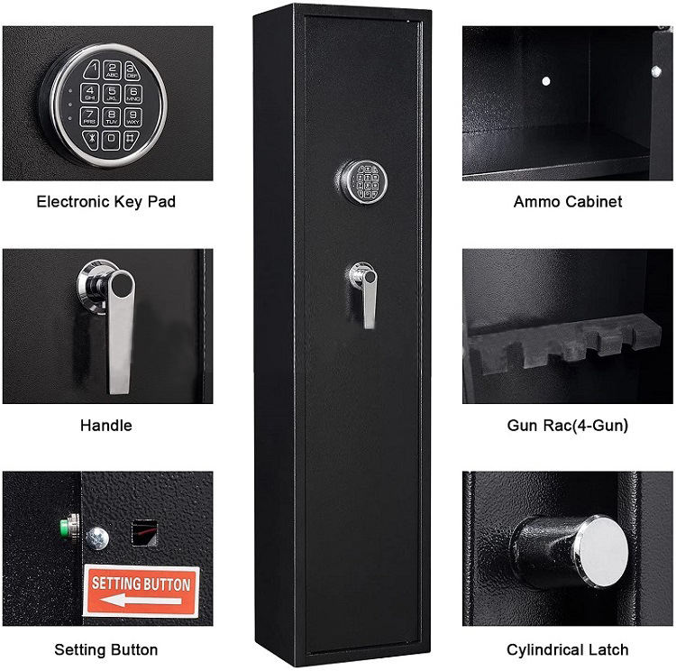 multi Functional Large metal gun Safe Cabinet gun storage cabinet home safety mechanical lock