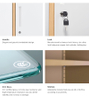 Cheap Price Wide Frame Vertical Meta Cabinets White Wood Grain File Cabinet Wood Like Filing Cabinet