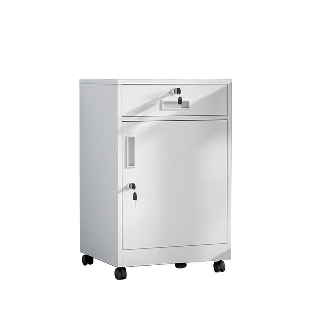 High-looking multiple colors office cabinet with one drawer Drawer File Storage Cabinet with wheels