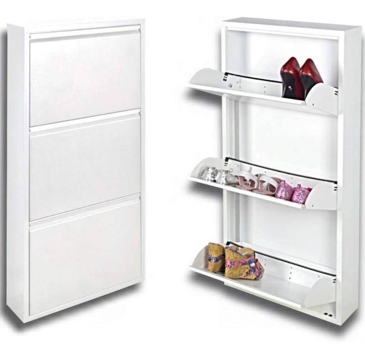3 layer metal shoe rack cabinet shoes cabinet wall cabinet metal modern shoe rack
