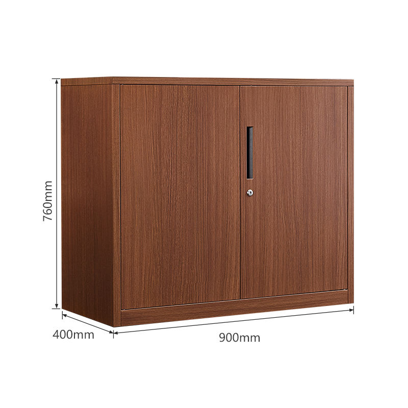 Wood Grain Transfer Printing digital locker safe file cabinet low height storage Wood Grain File Cabinet