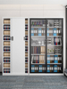 Manufactory Slide Glass Door Lockable Metal Shelf Steel Storage Book
